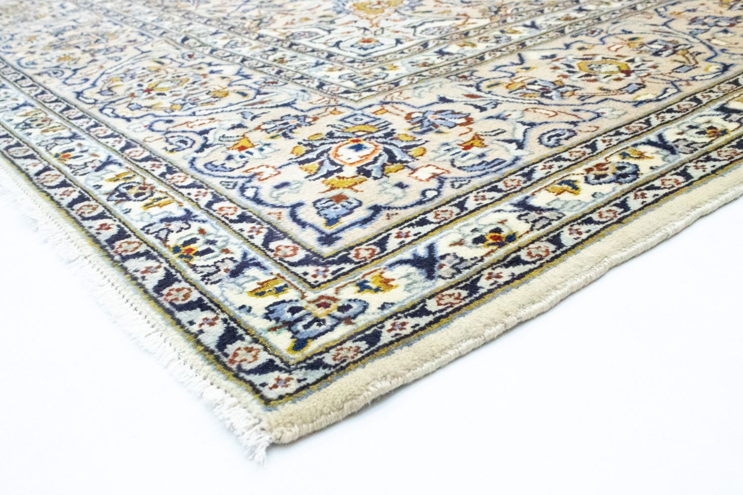 Persisk tæppe - Keshan - 405 x 294 cm - beige
