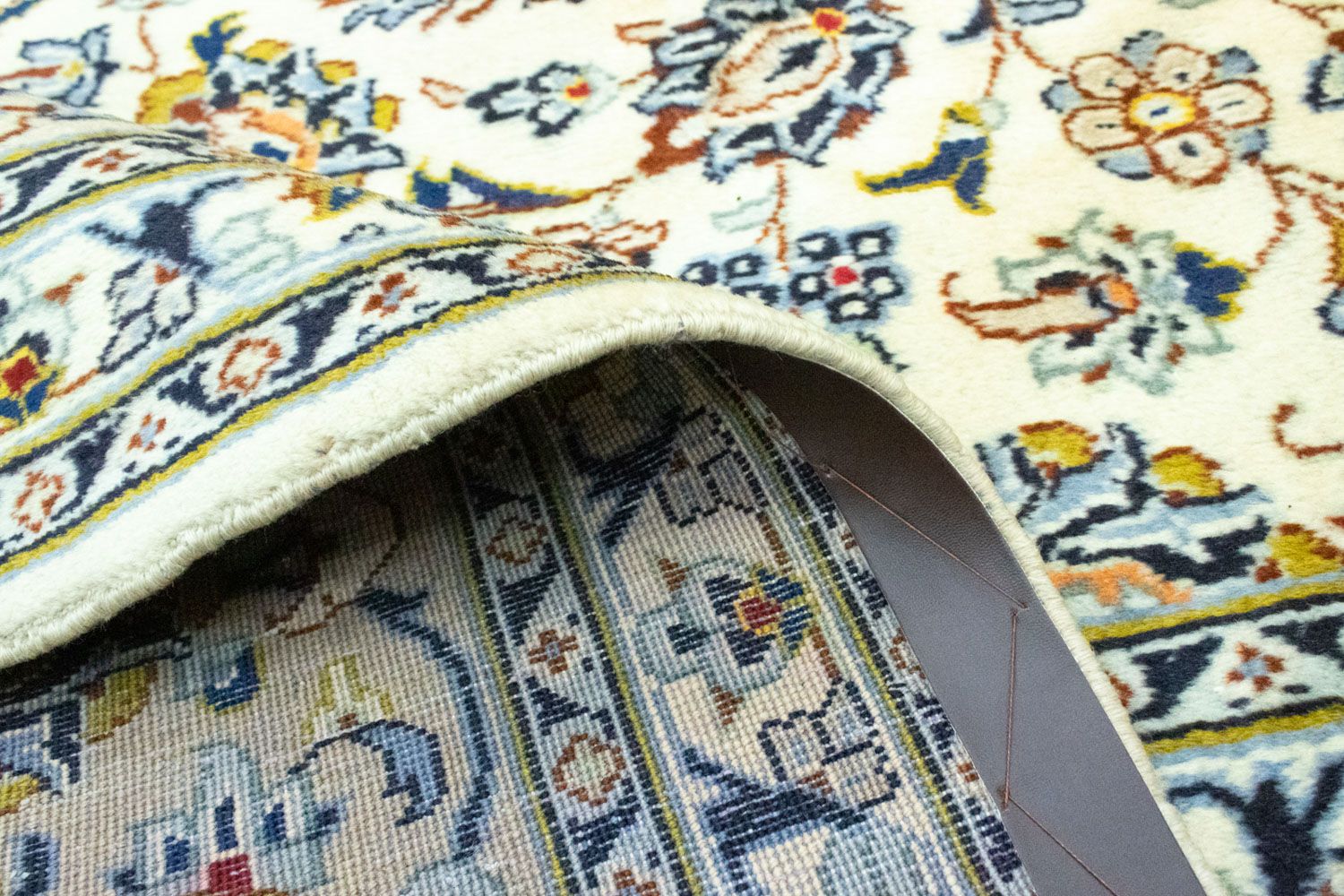 Persisk tæppe - Keshan - 405 x 294 cm - beige