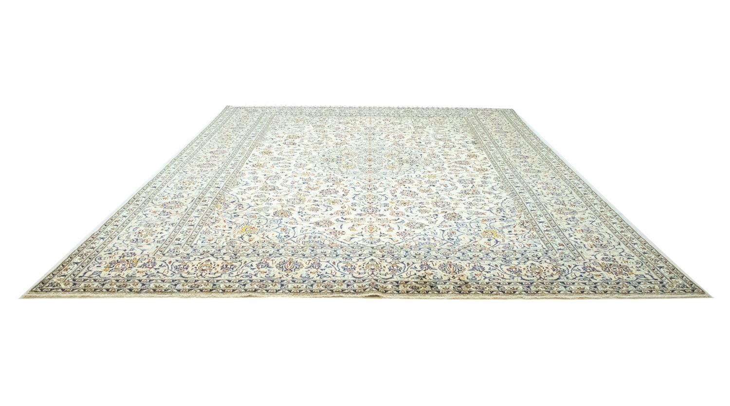 Persisk tæppe - Keshan - 405 x 294 cm - beige