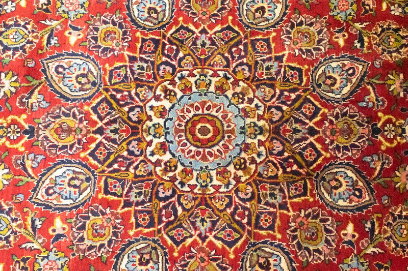 Persisk tæppe - Keshan - 407 x 292 cm - rød