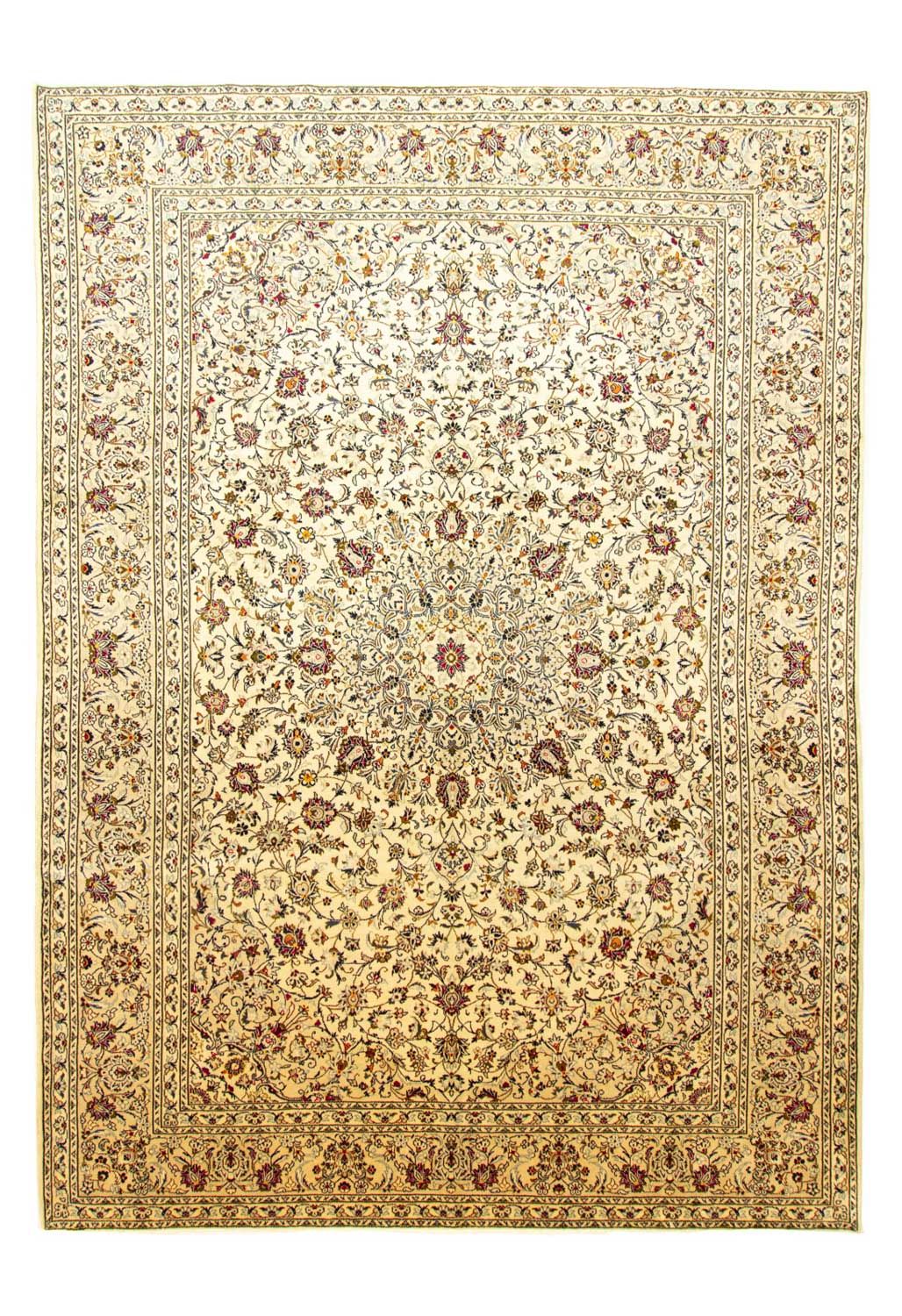 Persisk tæppe - Keshan - 398 x 295 cm - brun