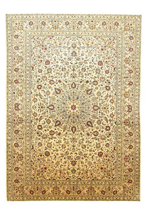 Persisk tæppe - Keshan - 398 x 295 cm - brun