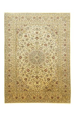 Persisk tæppe - Keshan - 350 x 252 cm - beige