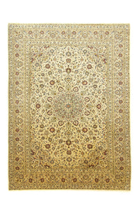 Persisk tæppe - Keshan - 350 x 252 cm - beige