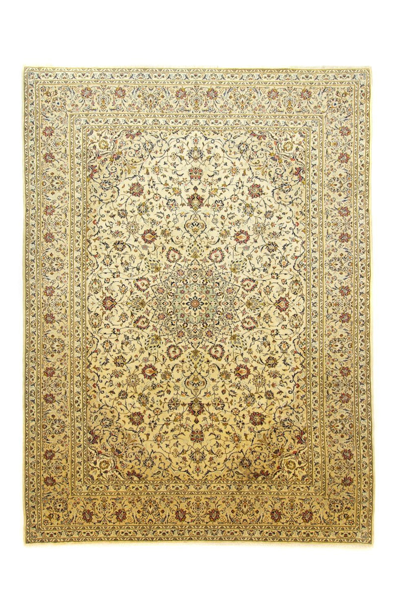 Persisk tæppe - Keshan - 350 x 252 cm - beige