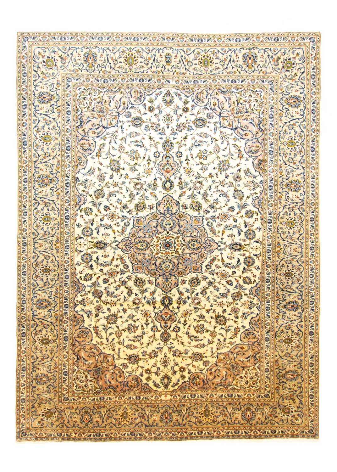 Persisk tæppe - Keshan - 404 x 292 cm - beige