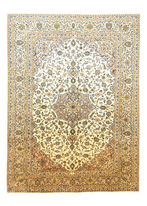 Persisk tæppe - Keshan - 404 x 292 cm - beige