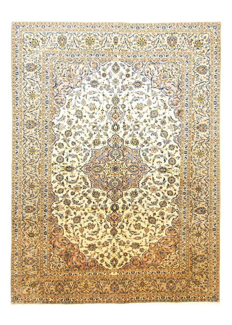 Persisk tæppe - Keshan - 404 x 292 cm - beige
