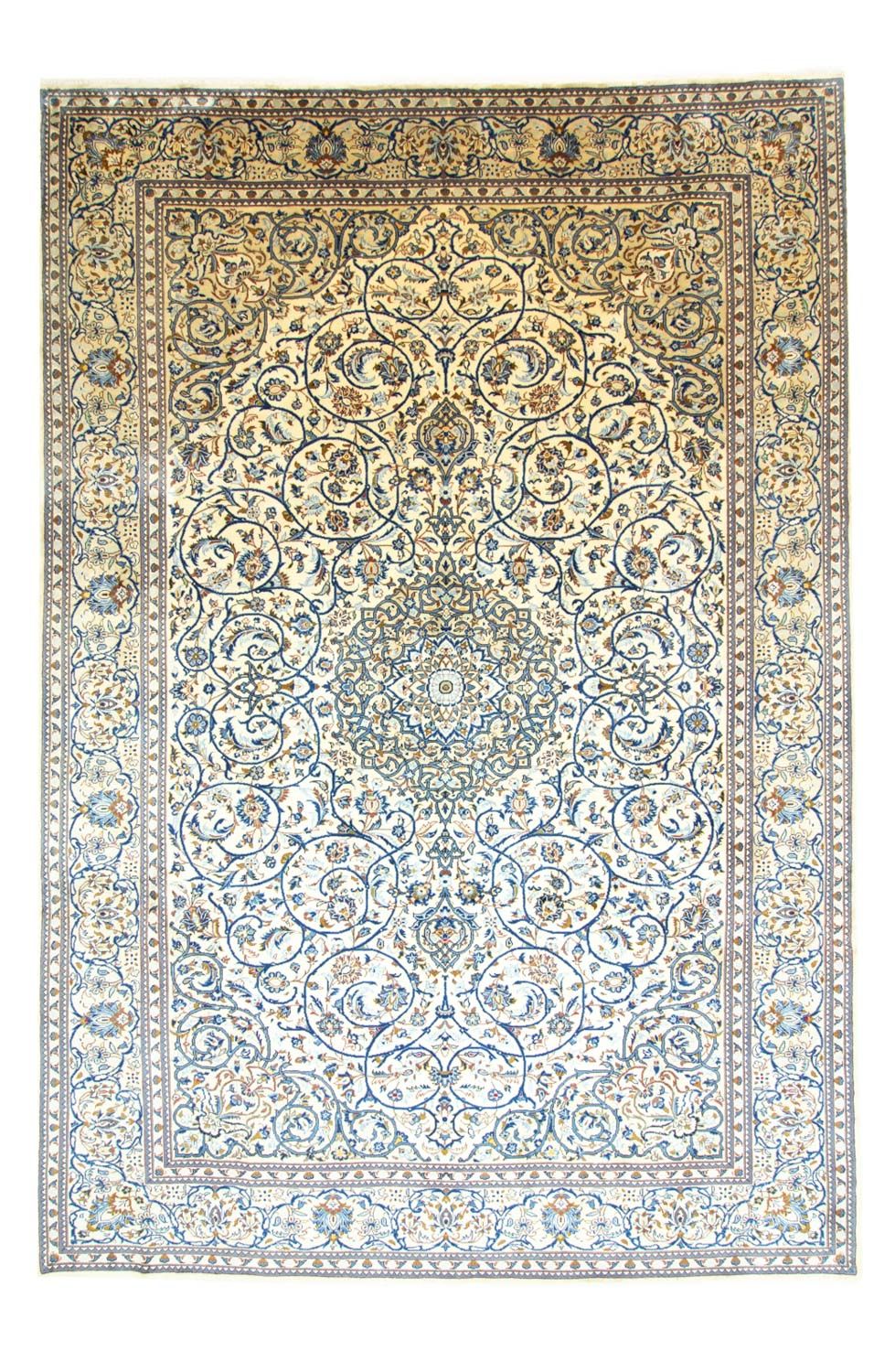 Persisk tæppe - Keshan - 402 x 281 cm - beige