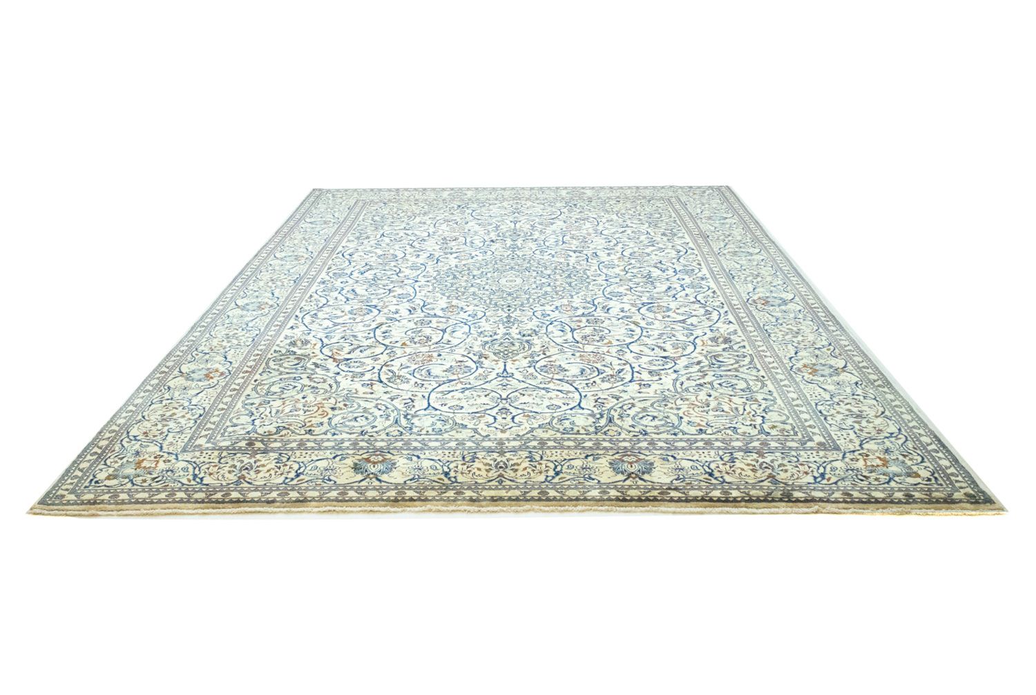 Persisk tæppe - Keshan - 402 x 281 cm - beige
