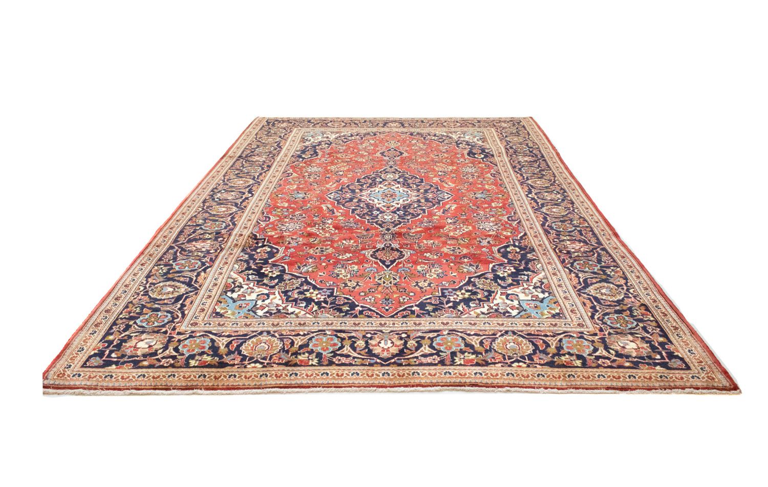 Persisk tæppe - Keshan - 349 x 246 cm - orange