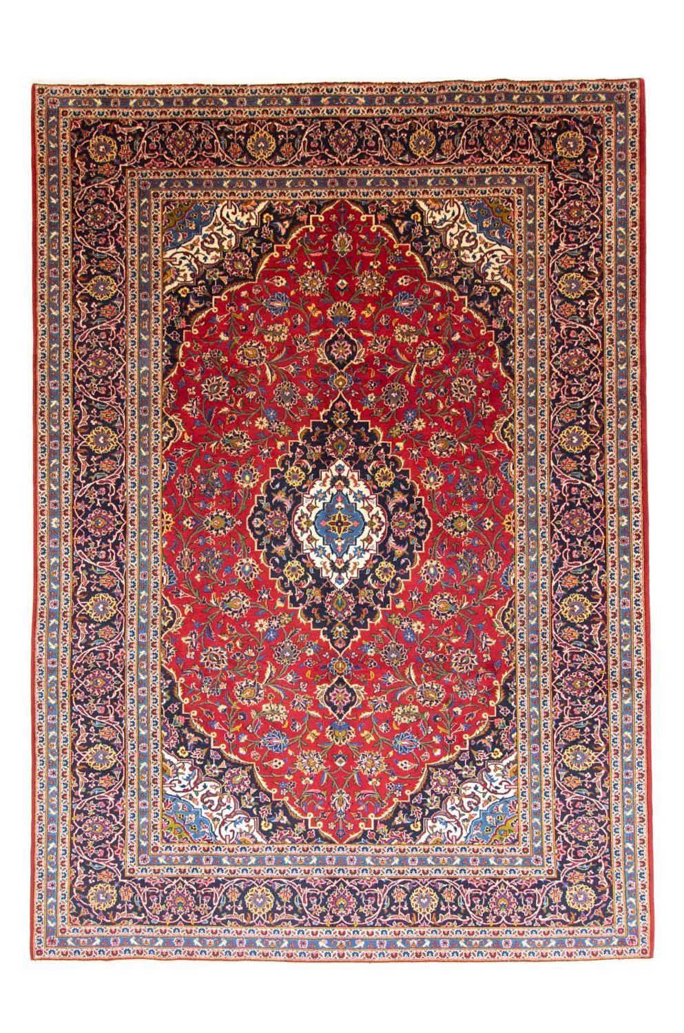 Persisk tæppe - Keshan - 344 x 246 cm - rød