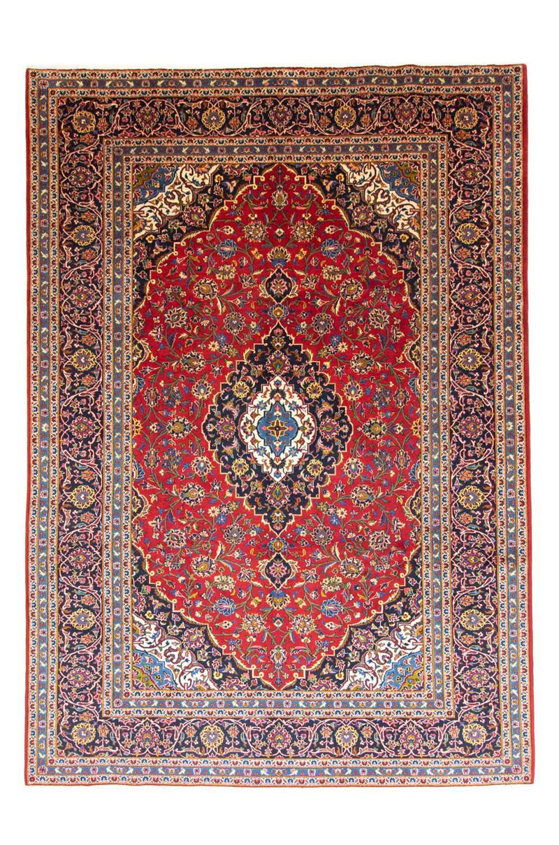 Persisk tæppe - Keshan - 344 x 246 cm - rød