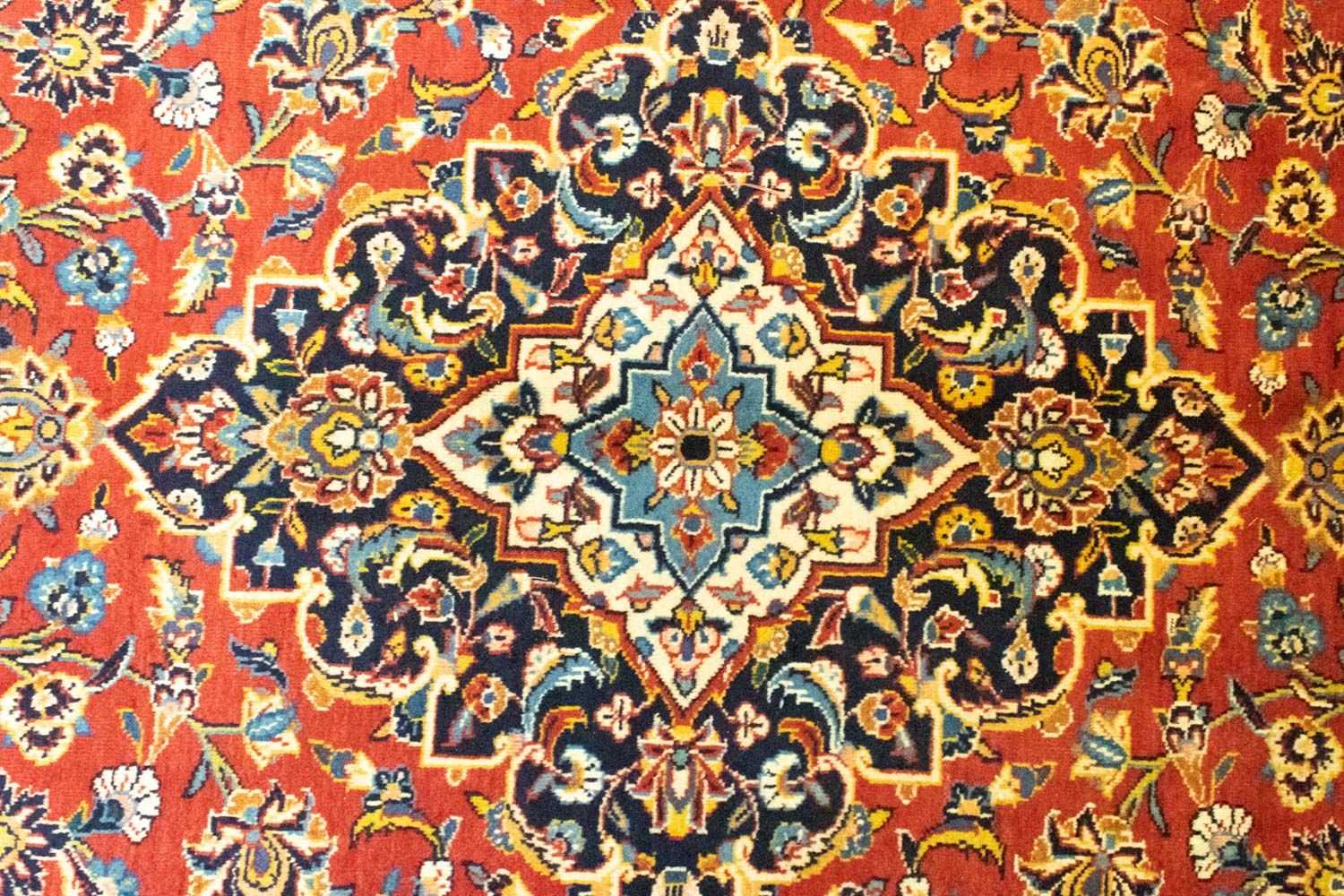 Persisk tæppe - Keshan - 382 x 270 cm - orange