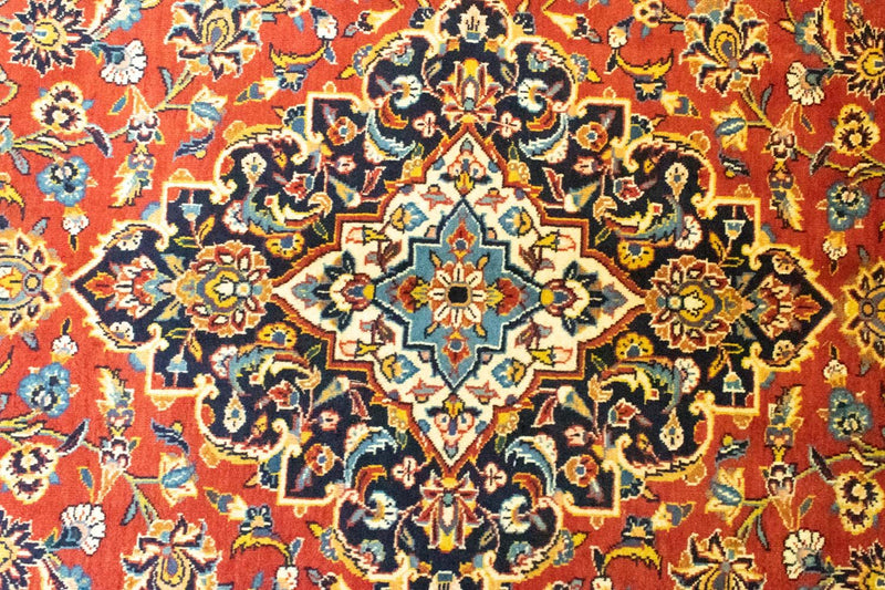 Persisk tæppe - Keshan - 382 x 270 cm - orange