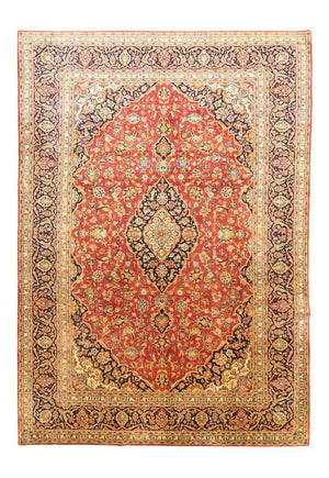 Persisk tæppe - Keshan - 385 x 270 cm - orange