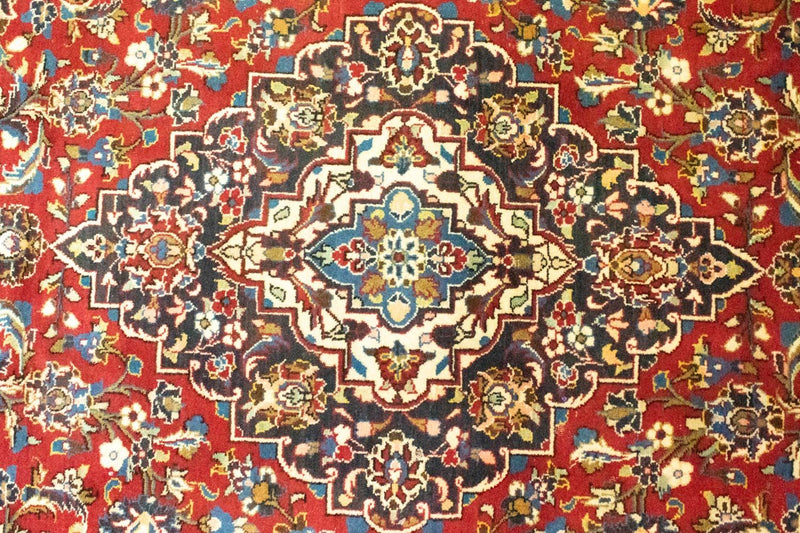 Persisk tæppe - Keshan - 356 x 251 cm - rød