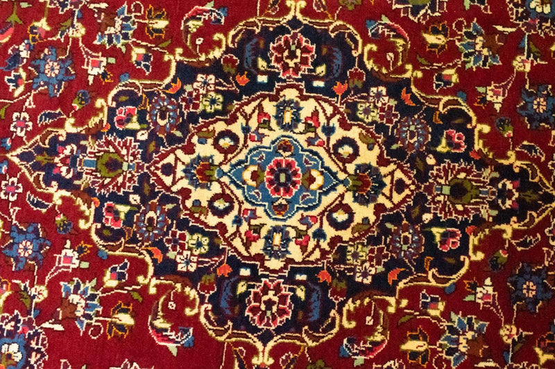 Persisk tæppe - Keshan - 361 x 244 cm - rød