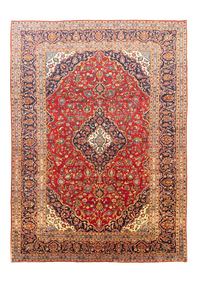 Persisk tæppe - Keshan - 358 x 255 cm - rød