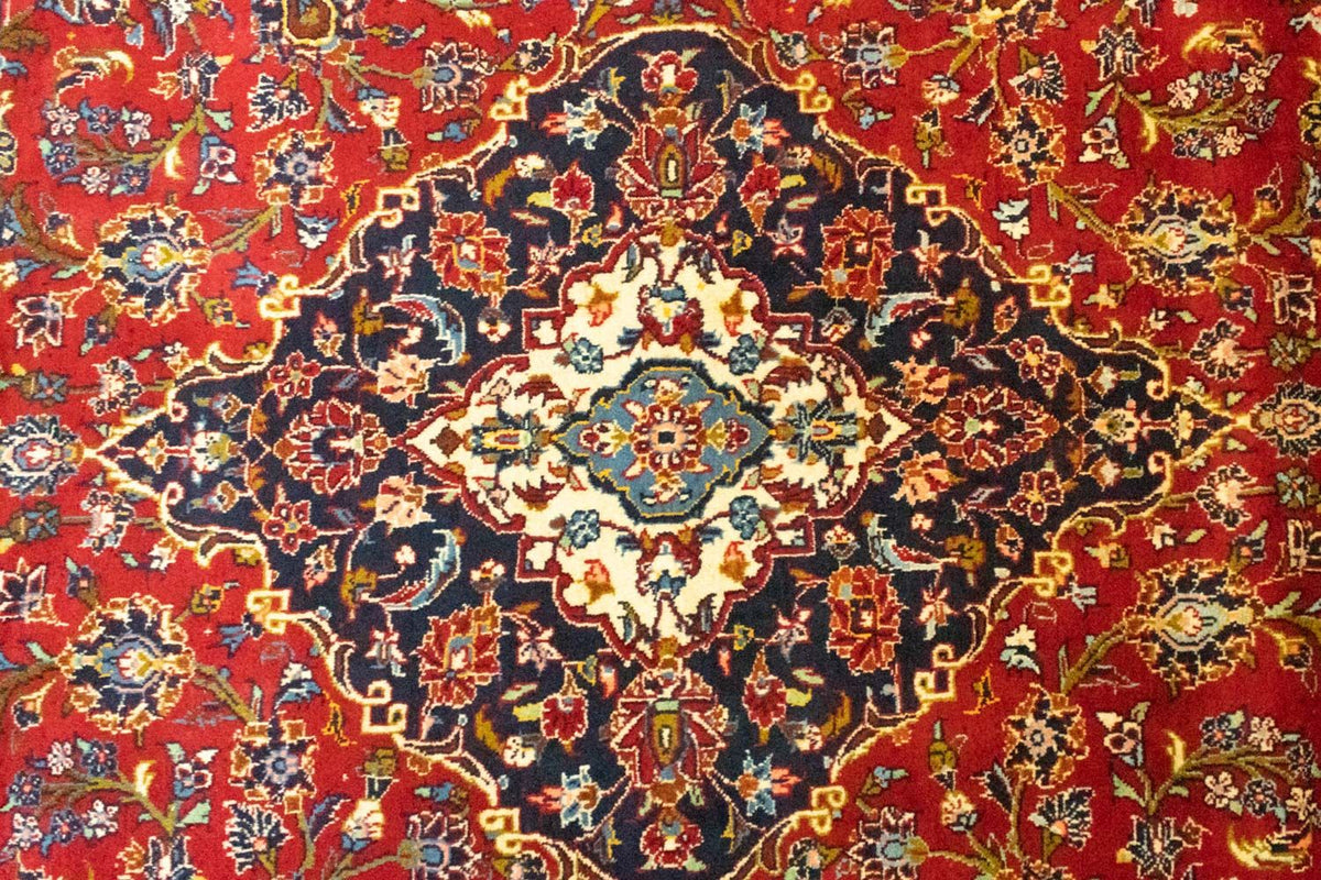 Persisk tæppe - Keshan - 358 x 255 cm - rød
