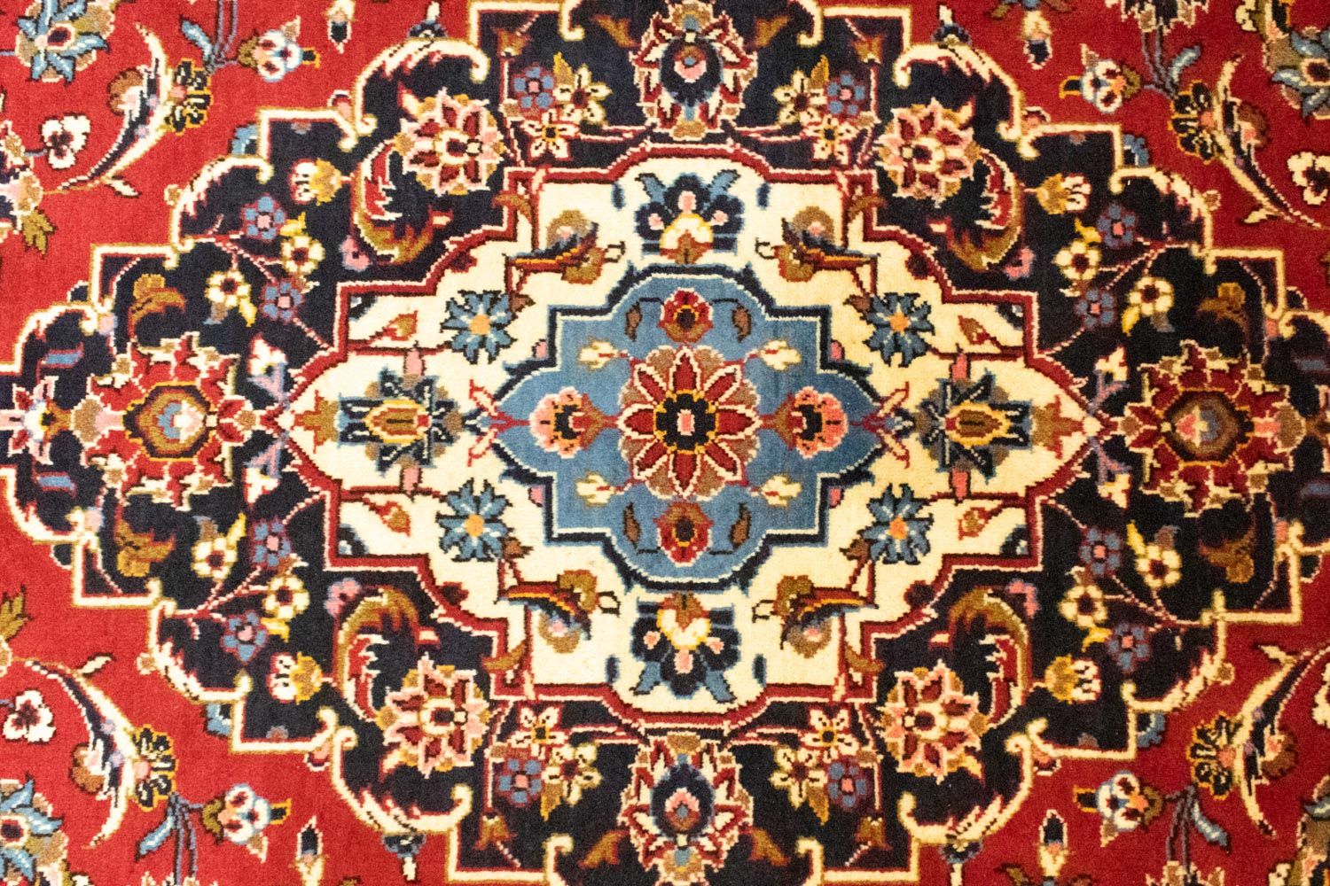 Persisk tæppe - Keshan - 340 x 245 cm - rød