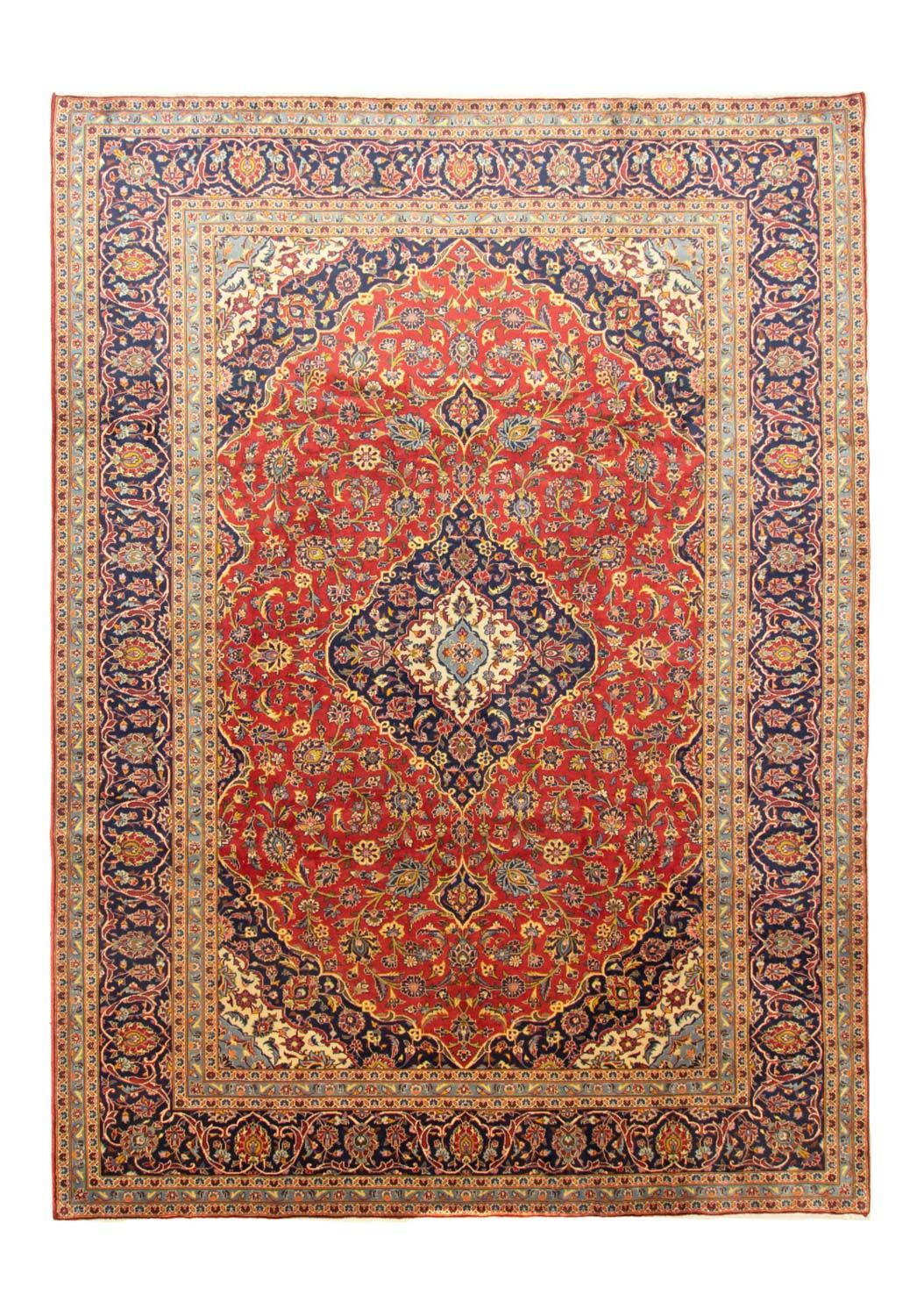 Persisk tæppe - Keshan - 345 x 251 cm - rød