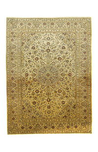 Persisk tæppe - Keshan - 350 x 254 cm - beige