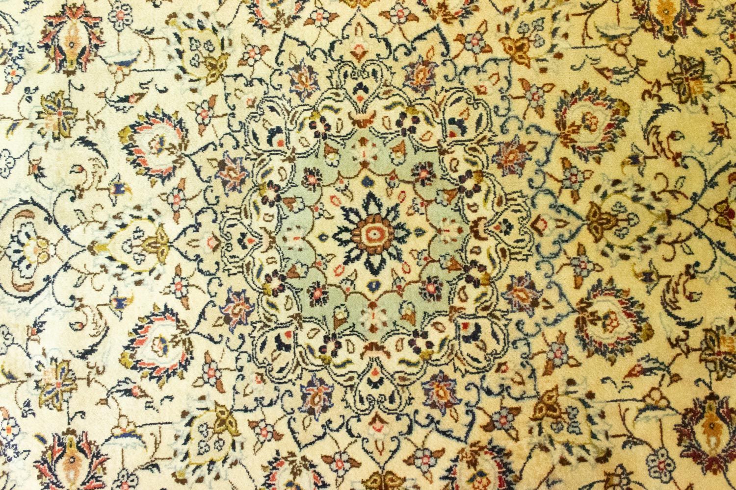 Persisk tæppe - Keshan - 350 x 254 cm - beige