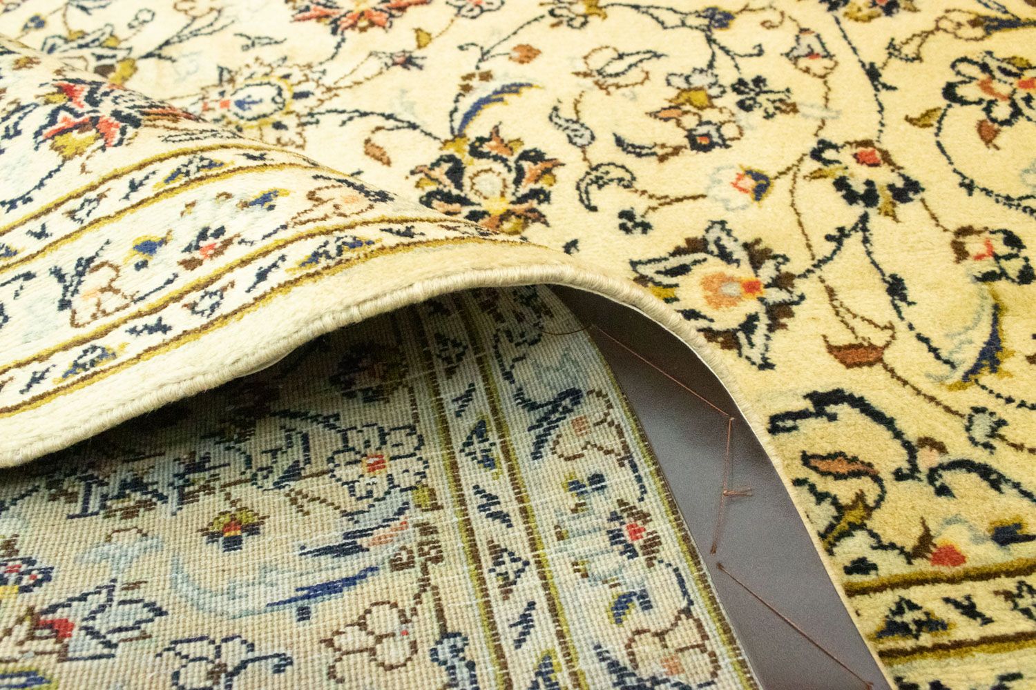 Persisk tæppe - Keshan - 350 x 254 cm - beige