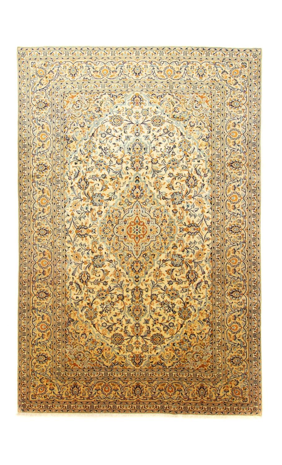 Persisk tæppe - Keshan - 369 x 246 cm - beige