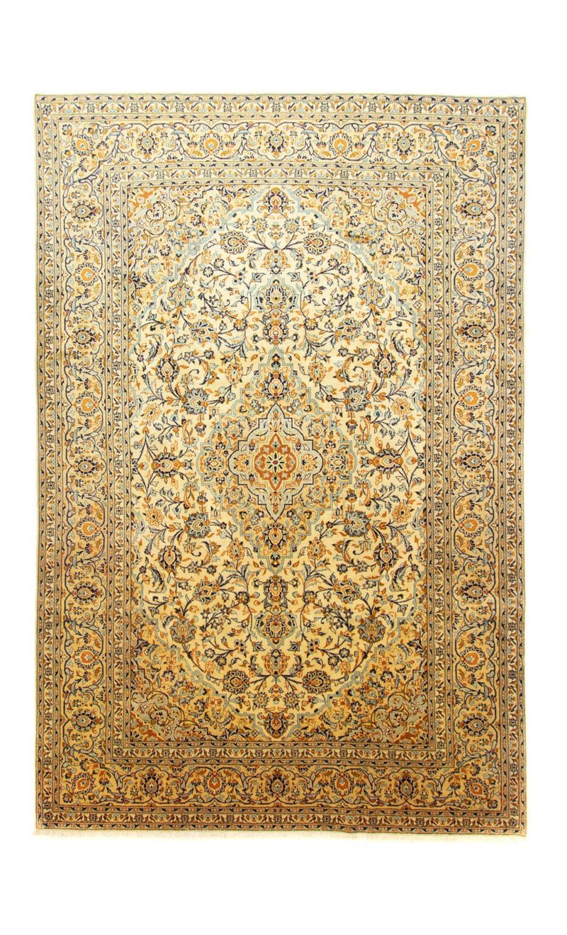 Persisk tæppe - Keshan - 369 x 246 cm - beige