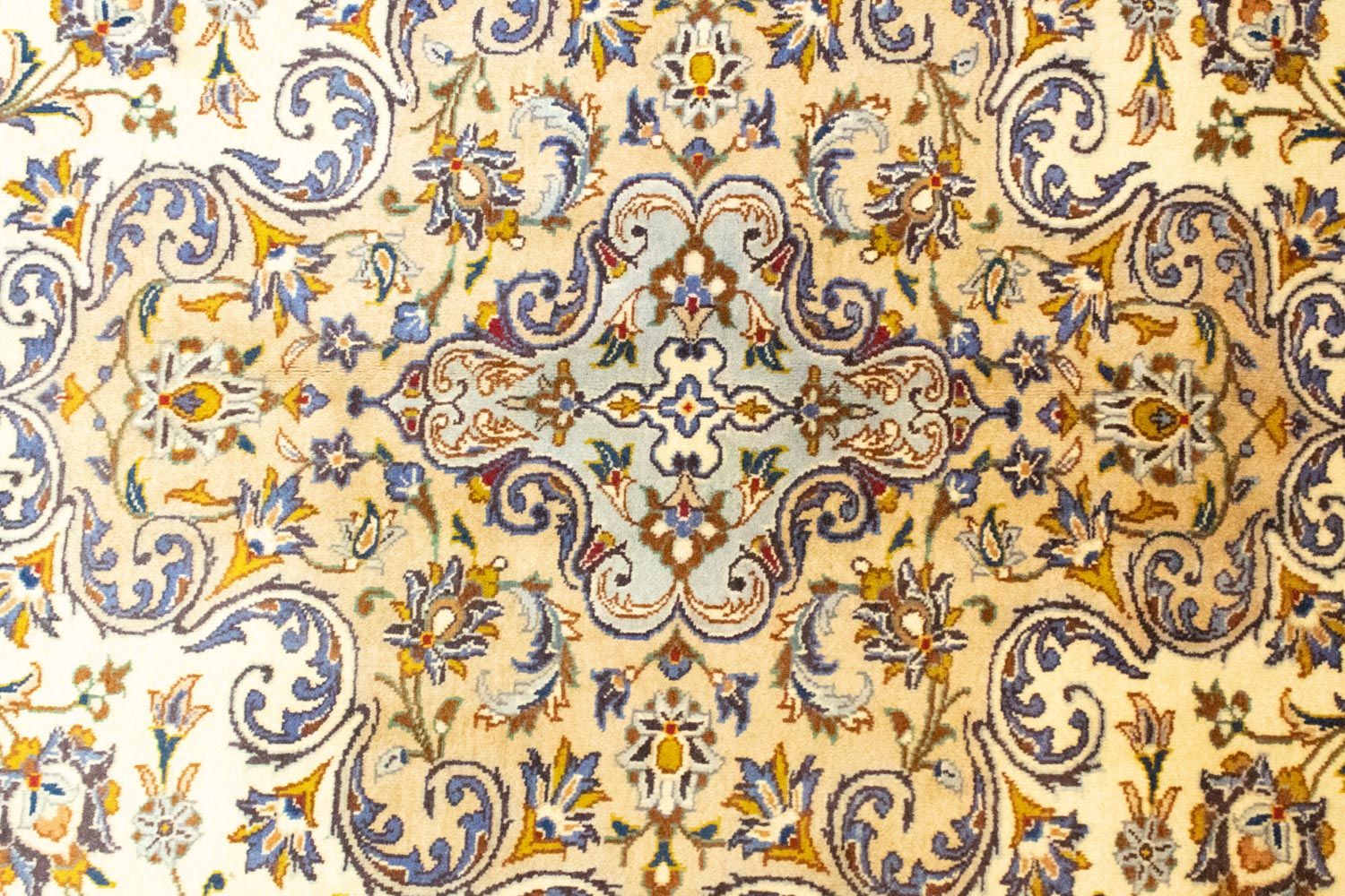 Persisk tæppe - Keshan - 396 x 293 cm - beige