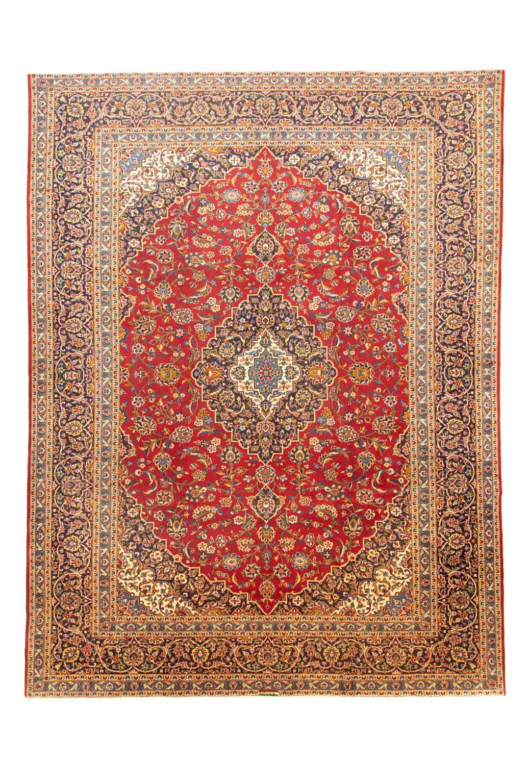 Persisk tæppe - Keshan - 391 x 294 cm - rød