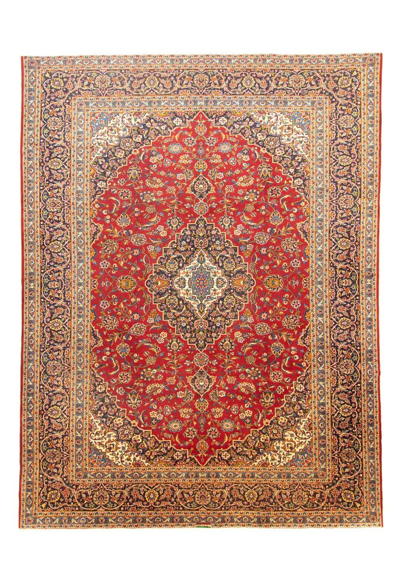 Persisk tæppe - Keshan - 391 x 294 cm - rød