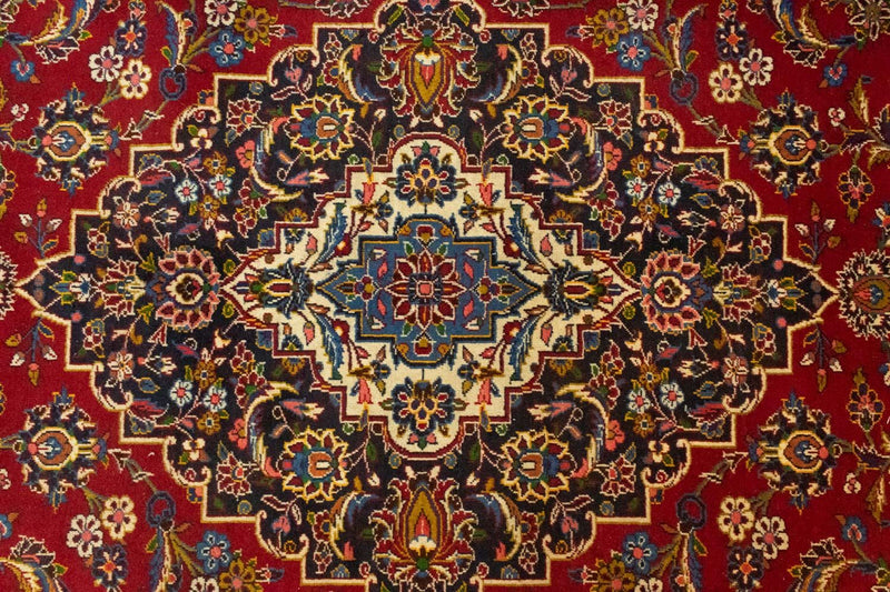 Persisk tæppe - Keshan - 391 x 294 cm - rød