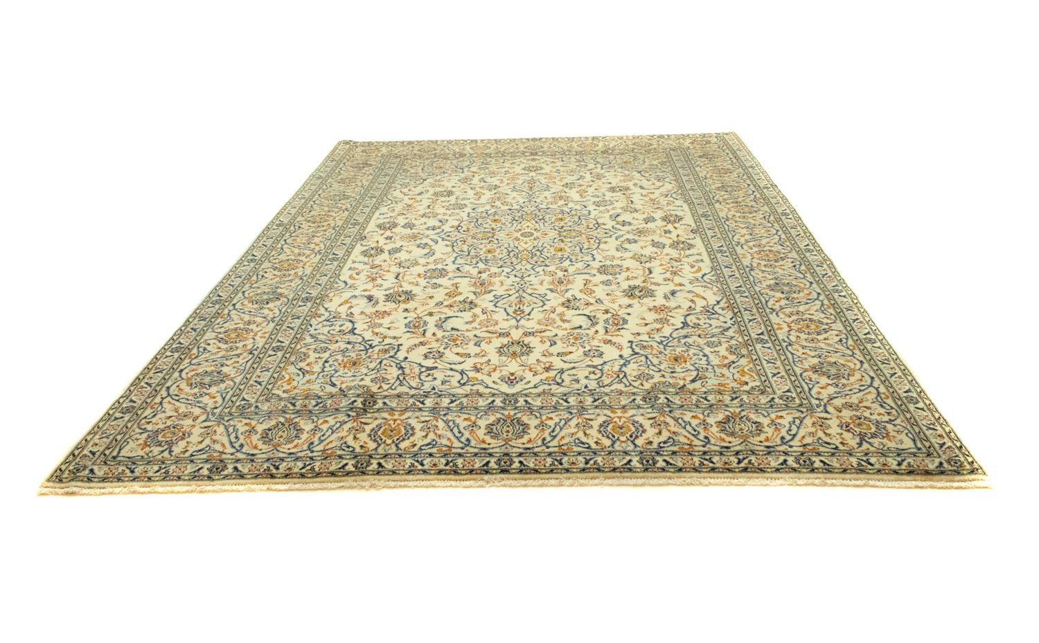 Persisk tæppe - Keshan - 347 x 250 cm - beige