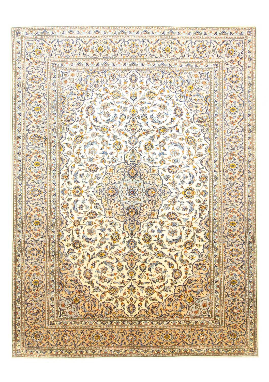 Persisk tæppe - Keshan - 388 x 288 cm - beige