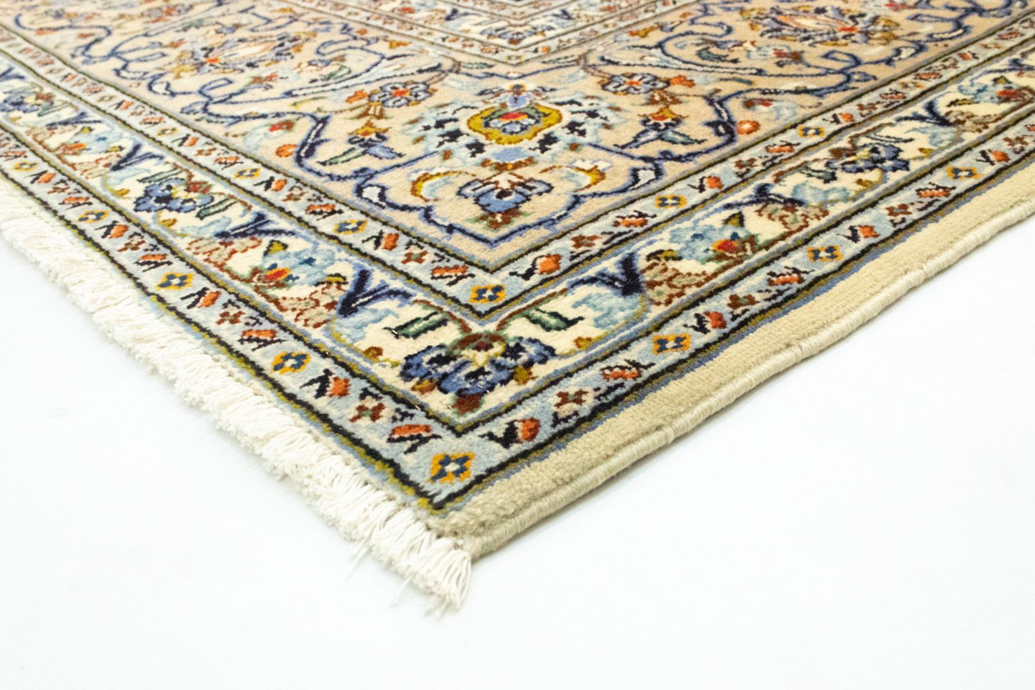 Persisk tæppe - Keshan - 388 x 288 cm - beige