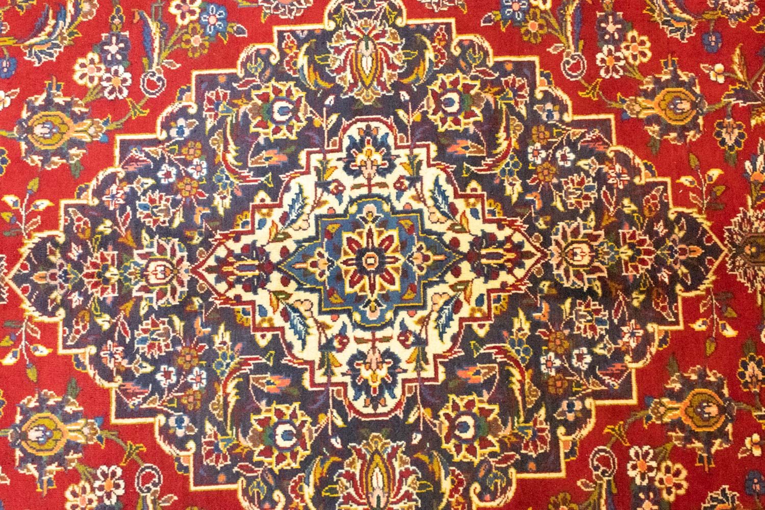 Persisk tæppe - Keshan - 400 x 295 cm - rød