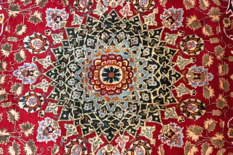 Persisk tæppe - Keshan - 345 x 249 cm - rød