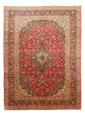 Persisk tæppe - Keshan - 415 x 298 cm - rød