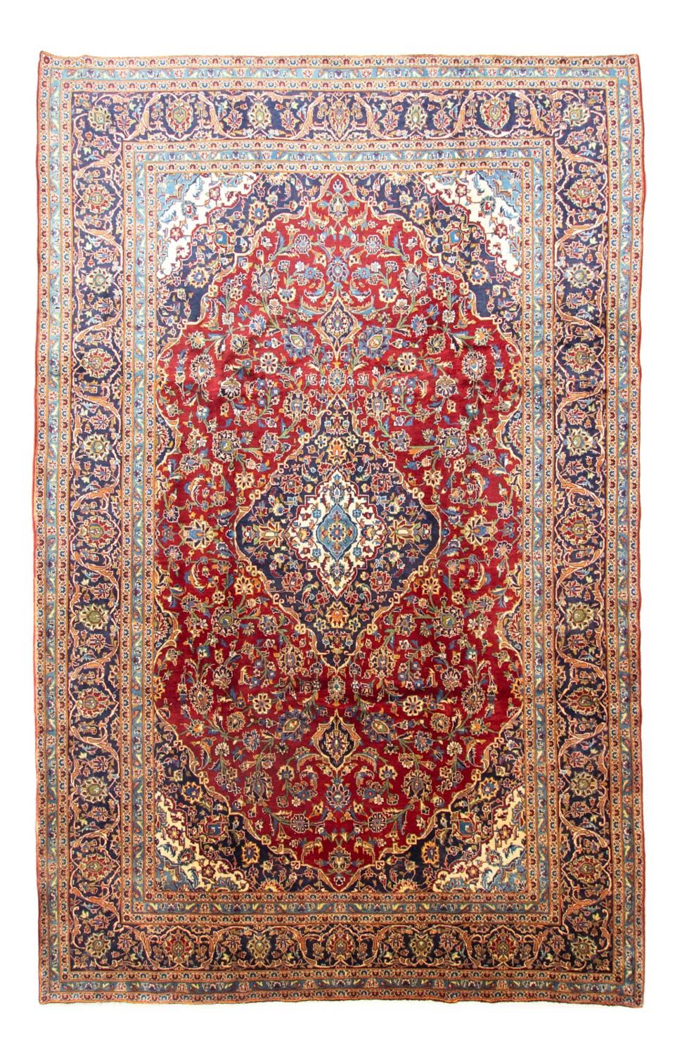 Persisk tæppe - Keshan - 383 x 246 cm - rød