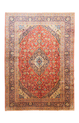 Persisk tæppe - Keshan - 410 x 310 cm - rød