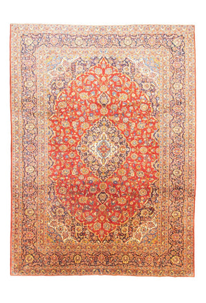 Persisk tæppe - Keshan - 406 x 307 cm - orange