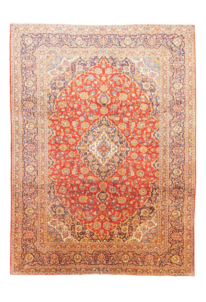 Persisk tæppe - Keshan - 406 x 307 cm - orange