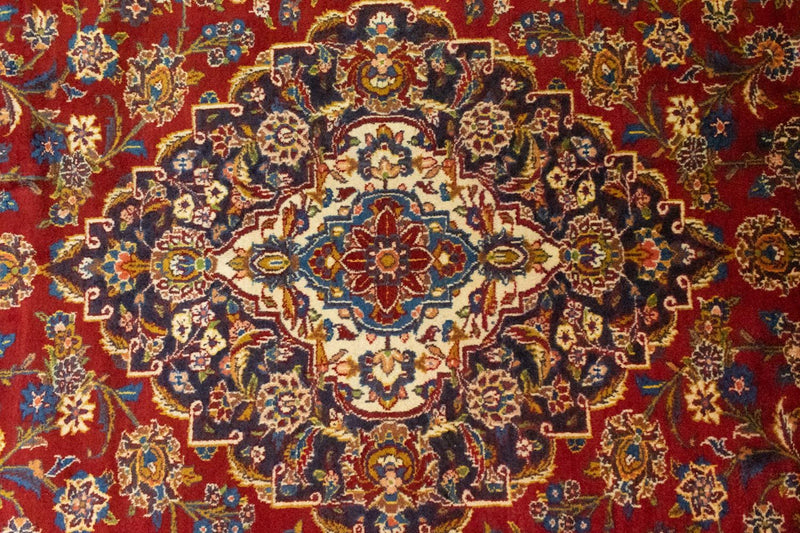 Persisk tæppe - Keshan - 406 x 307 cm - orange