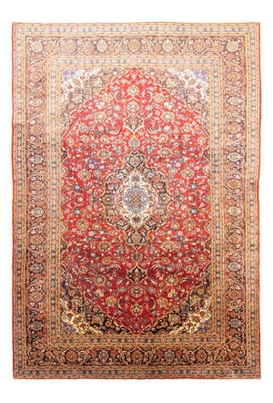 Persisk tæppe - Keshan - 420 x 291 cm - rød