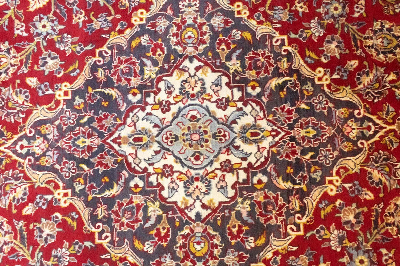 Persisk tæppe - Keshan - 412 x 300 cm - rød