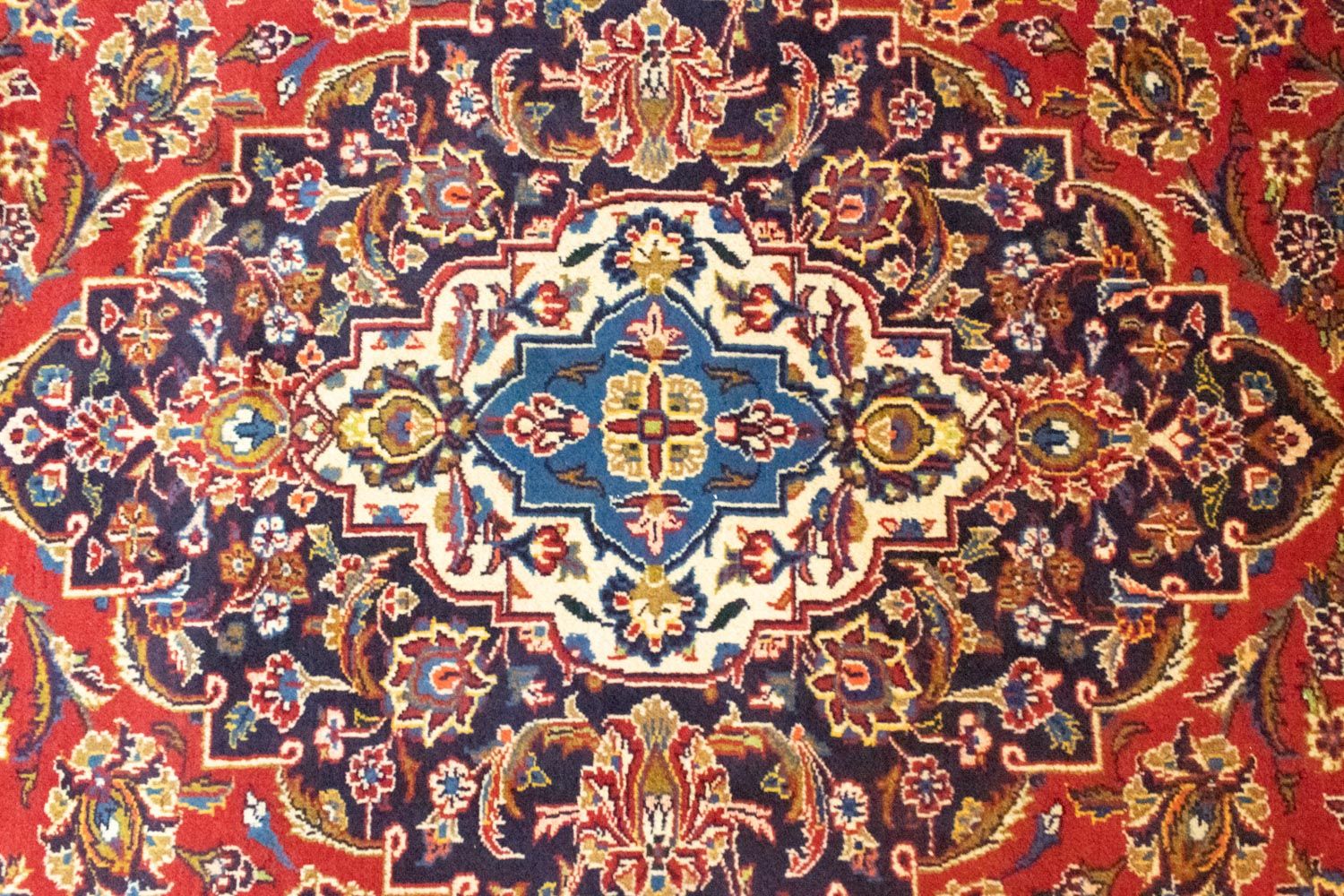 Persisk tæppe - Keshan - 417 x 304 cm - rust