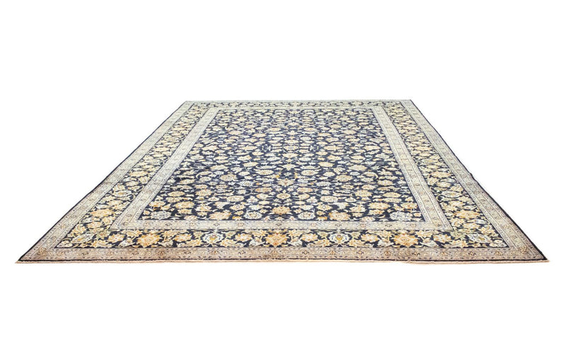 Persisk tæppe - Keshan - 410 x 311 cm - blå